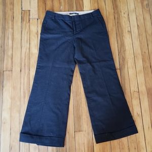 Gap charcoal wool pants wide leg 8 Ankle